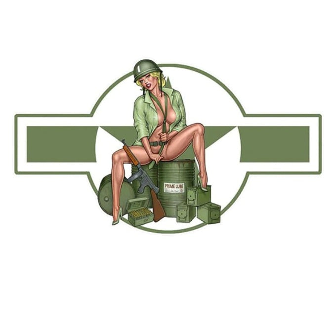 Sticker militaire femme sexy - Top Militaire