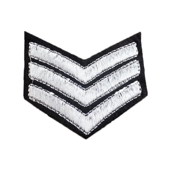 Écusson thermocollant de sergent chef - Top Militaire