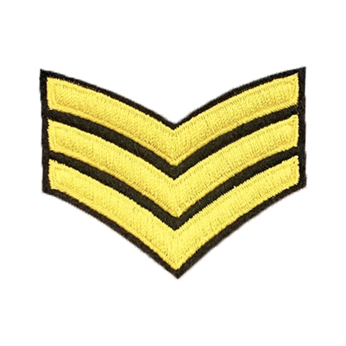 Écusson thermocollant de sergent chef - Top Militaire
