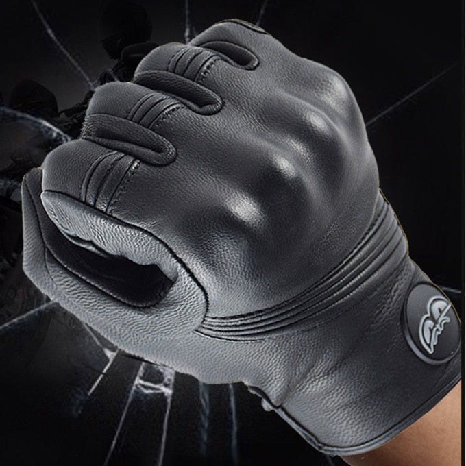 Gants tactiques en cuir type moto - Top Militaire