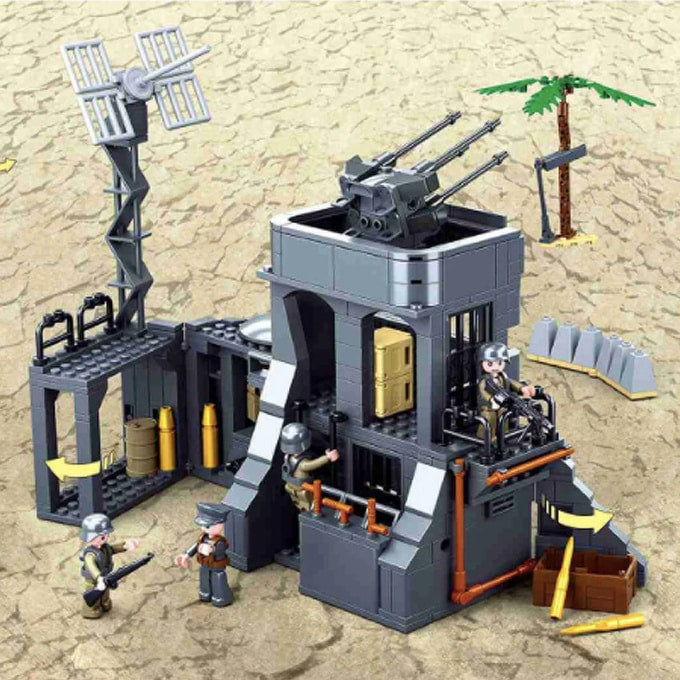 Blocs de construction poste de défense militaire – 765 pièces - Top Militaire