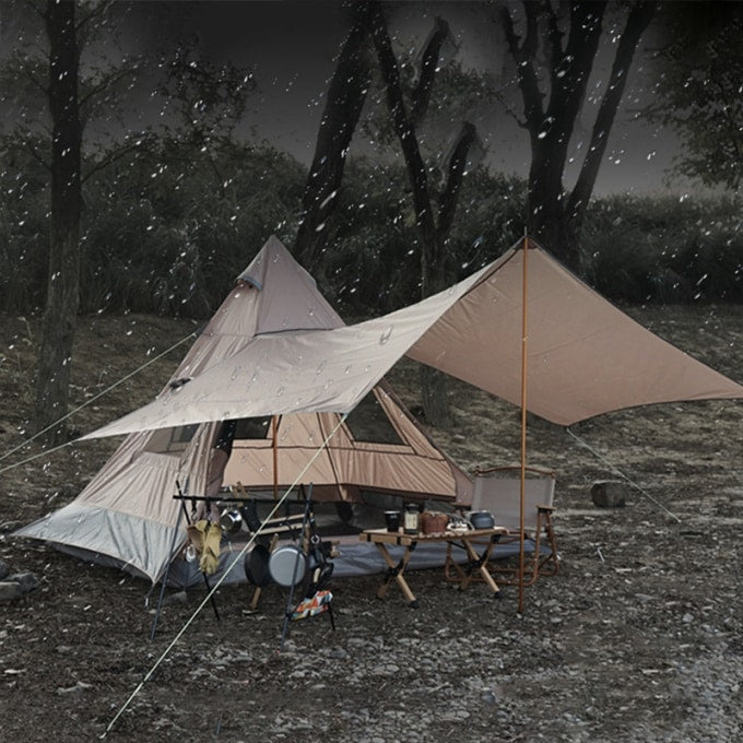 Tente militaire conique avec auvent 3-4 personnes - Top Militaire