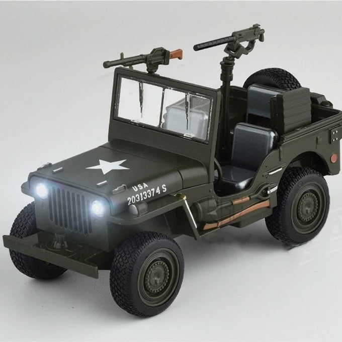 Véhicule militaire tout-terrain avec mitrailleuse - Top Militaire