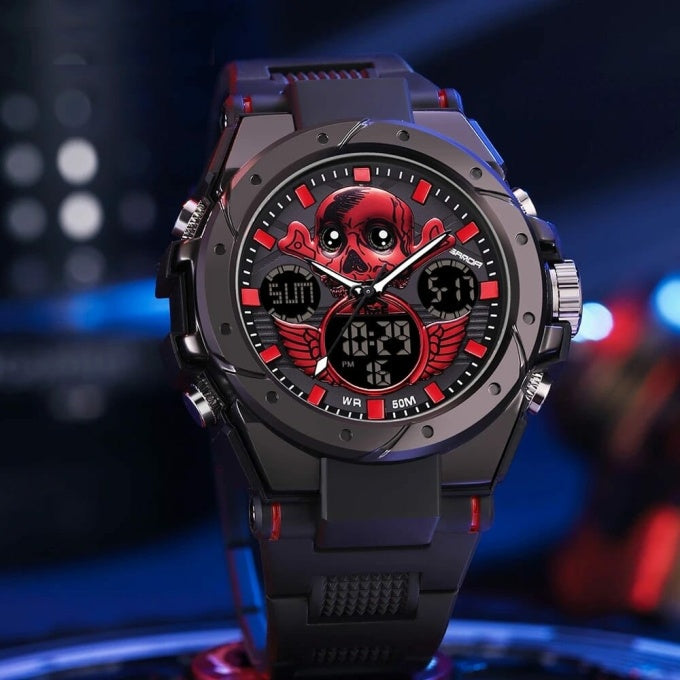 Montre militaire digitale design crâne - Top Militaire