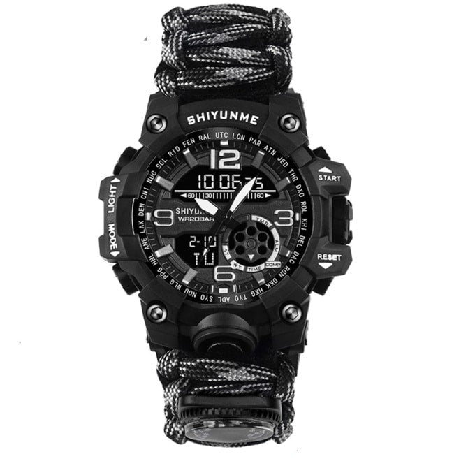 Montre militaire de survie en paracorde avec accessoires - Top Militaire