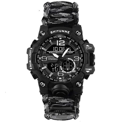 Montre militaire de survie en paracorde avec accessoires - Top Militaire