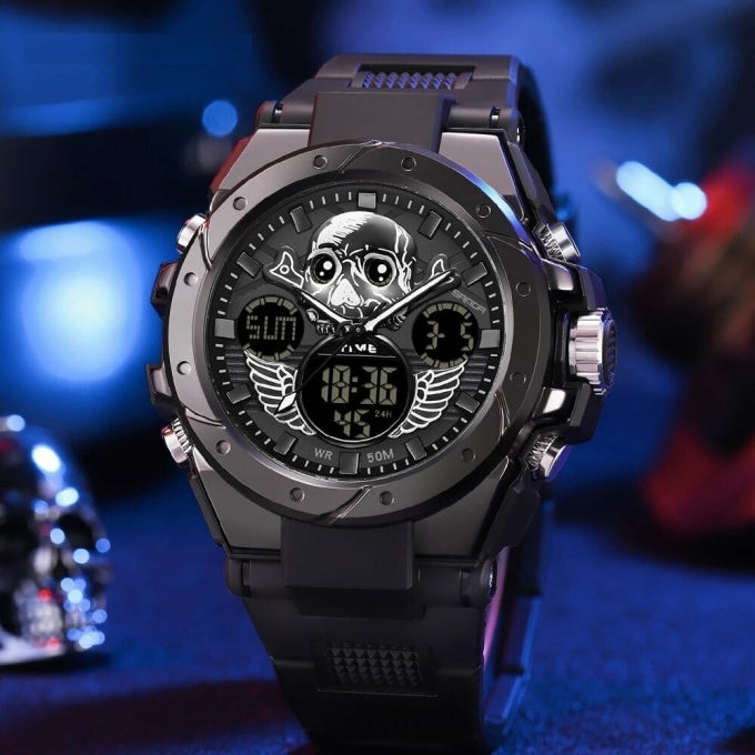 Montre militaire digitale design crâne - Top Militaire