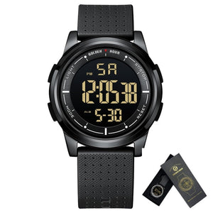 Montre militaire digitale à carrure métallique