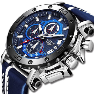 Montre de sport étanche bracelet sportif bleu