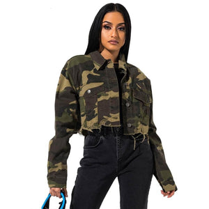 Blouson militaire design pour femme