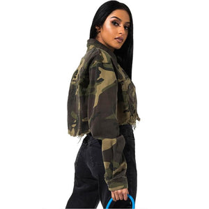 Blouson militaire design pour femme