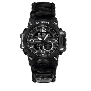 Montre militaire de survie en paracorde avec accessoires