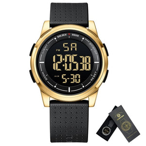 Montre militaire digitale à carrure métallique