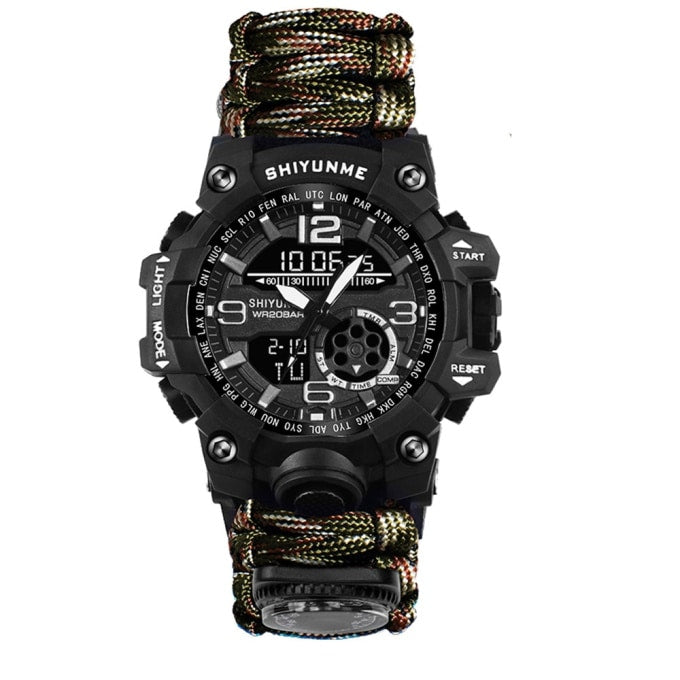 Montre militaire de survie en paracorde avec accessoires - Top Militaire
