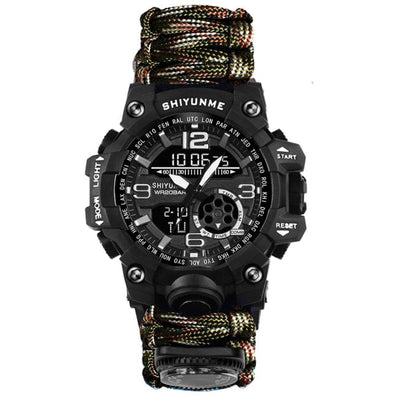 Montre militaire de survie en paracorde avec accessoires - Top Militaire