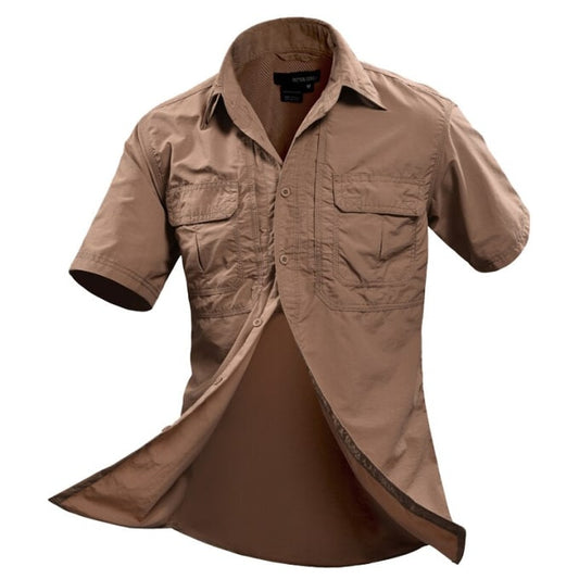 Chemise tactique multi-poches à manches courtes - Top Militaire