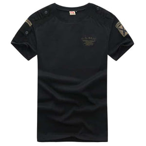 T-shirt militaire brodé US Navy - Top Militaire