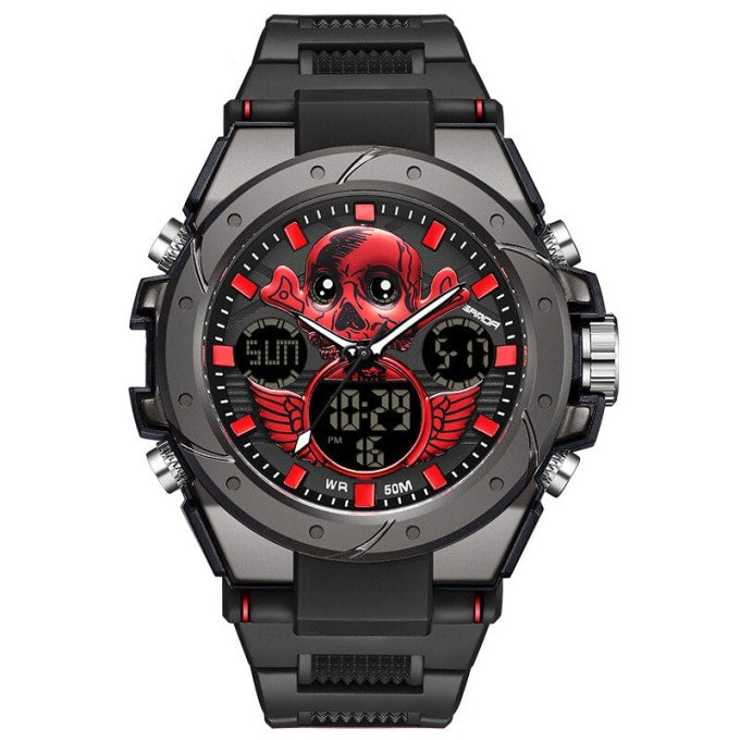 Montre militaire digitale design crâne - Top Militaire