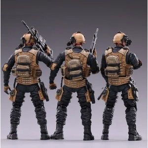 Figurines de soldats militaire en action 3 pièces