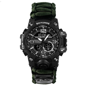 Montre militaire de survie en paracorde avec accessoires