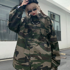 Blouson militaire oversize pour femme