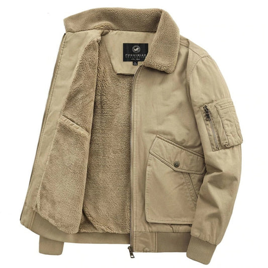 Manteau chaud et matelassé style aviateur - Top Militaire