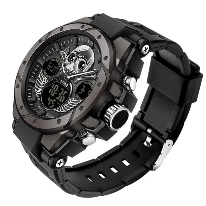 Montre militaire digitale design crâne - Top Militaire