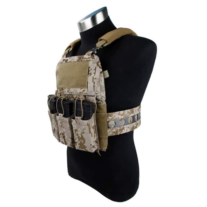 Gilet tactique porte-plaque à système MOLLE - Top Militaire