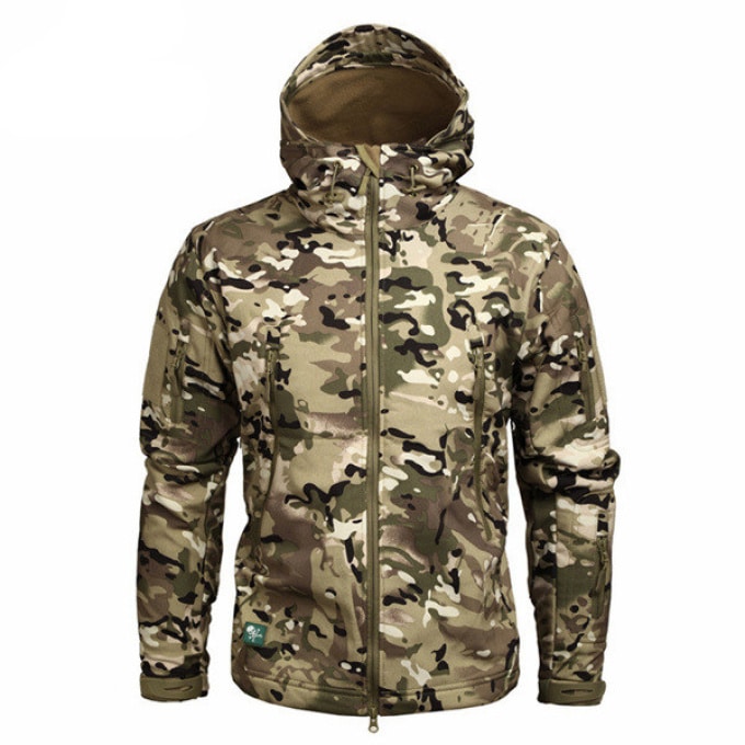 Manteau militaire homme à capuche tactique