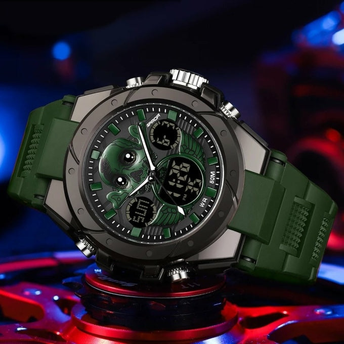 Montre militaire digitale design crâne - Top Militaire