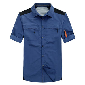 Chemise militaire respirante à manches longues pour homme