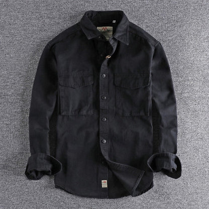 Chemise militaire cargo en coton pour hommes - Top Militaire