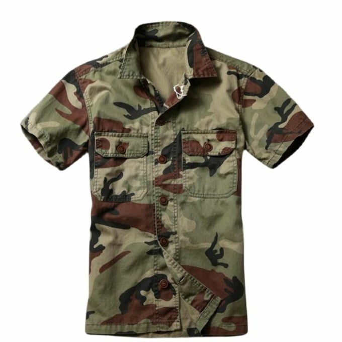 Chemise militaire camouflage pour homme