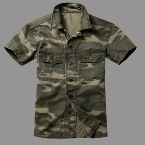 Chemise militaire camouflage pour homme