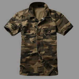 Chemise militaire camouflage pour homme