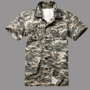 Chemise militaire camouflage pour homme