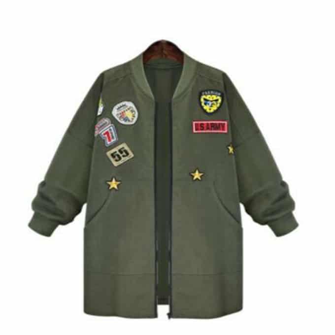 Manteau militaire de ville pour femme