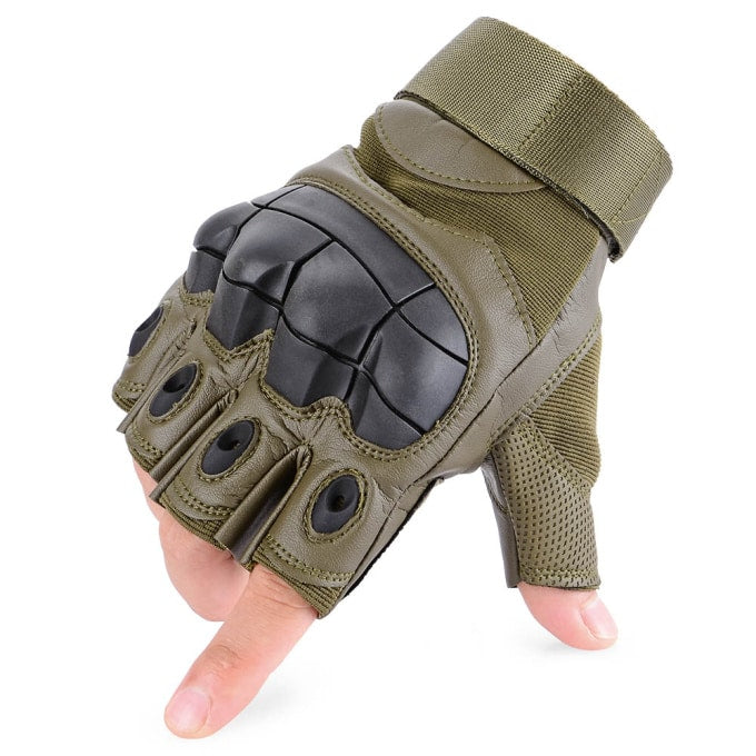 Gants militaire tactique demi-doigt à protection renforcée - Top Militaire