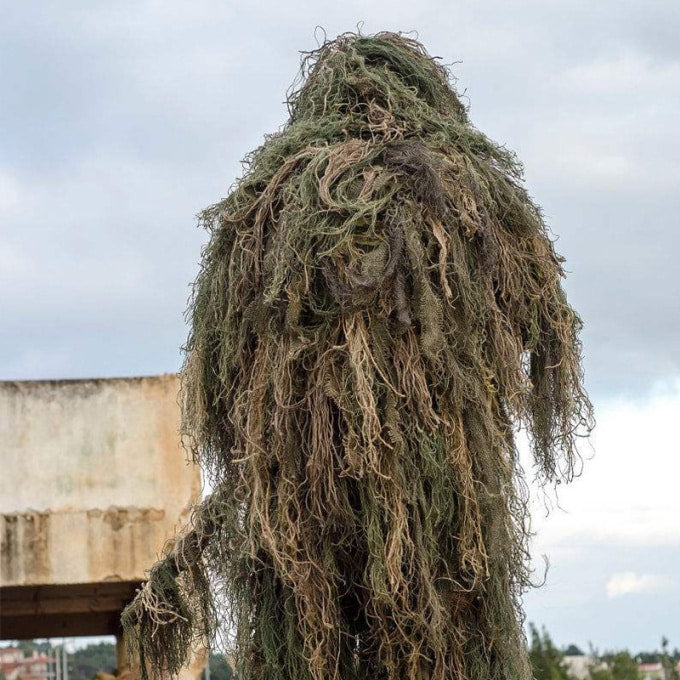 Tenue ghillie longue 5 pièces pour adultes et enfants