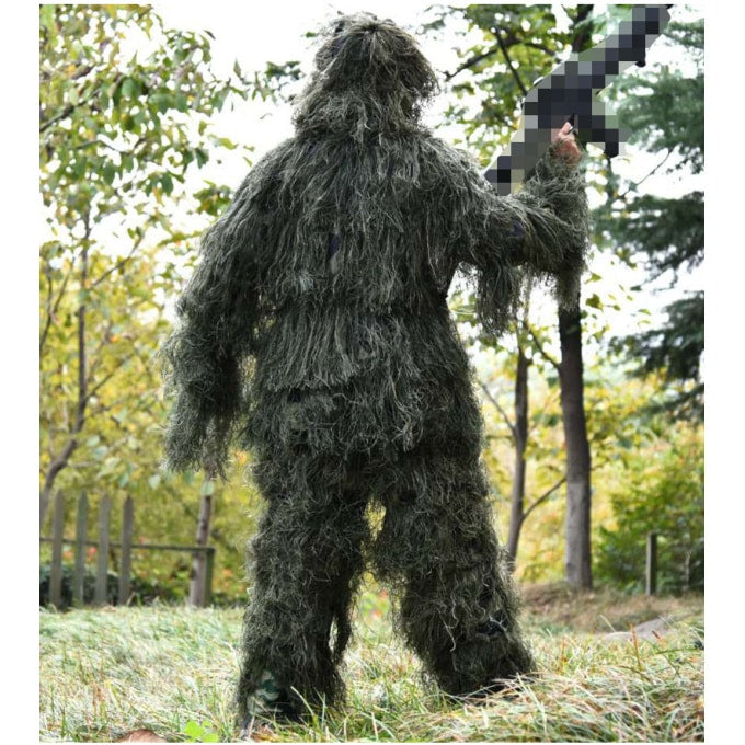 Tenue ghillie longue 5 pièces pour adultes et enfants - Top Militaire