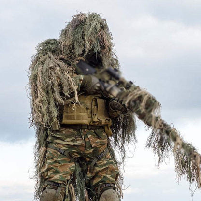 Tenue ghillie longue 5 pièces pour adultes et enfants - Top Militaire