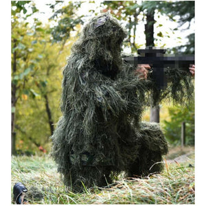 Tenue ghillie longue 5 pièces pour adultes et enfants