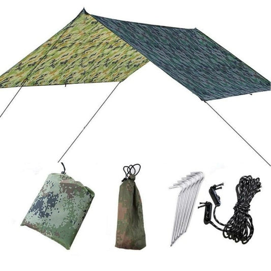 Bâche militaire camouflage avec corde et piquets - Top Militaire