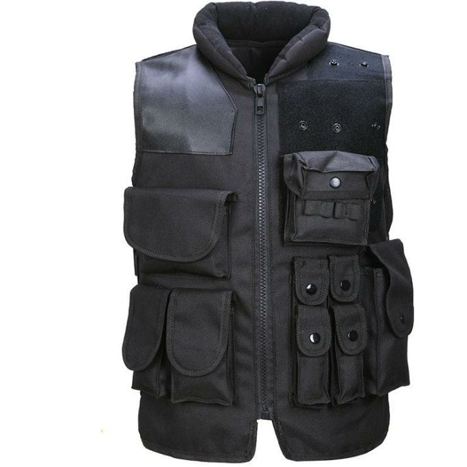 Gilet tactique noir de police - Top Militaire