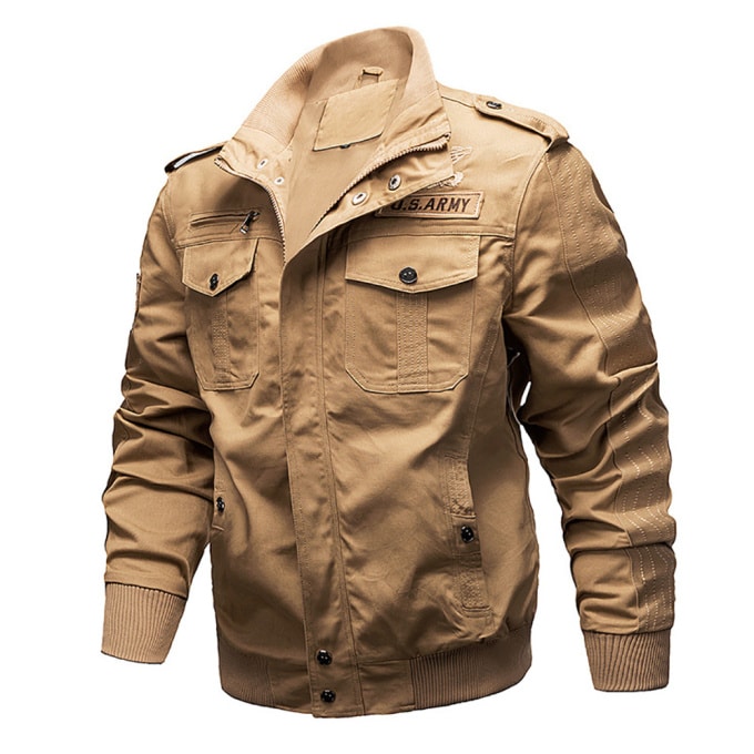 Blouson militaire en coton pour homme