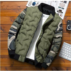 Blouson d’hiver pour homme motifs camouflage