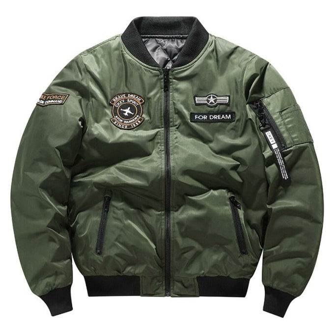 Blouson d’aviation militaire pour homme