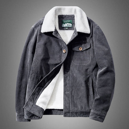 Veste militaire chaude en velours pour homme - Top Militaire