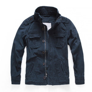 Veste militaire en jean pour homme