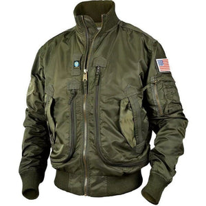 Veste militaire en jean pour homme